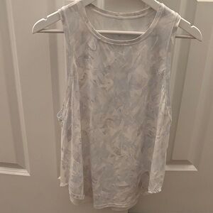 Lululemon Athletica Sheer White Tank Top